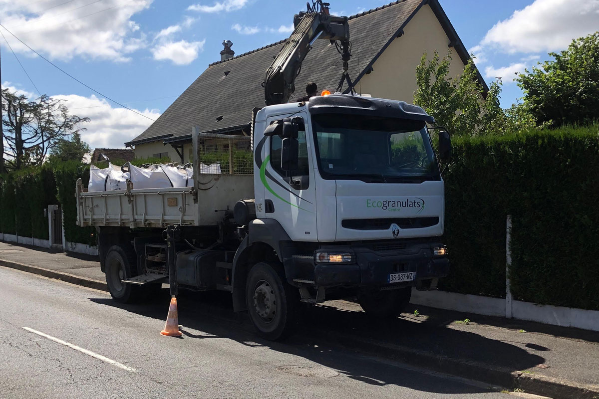 camion livraison ecogranulats